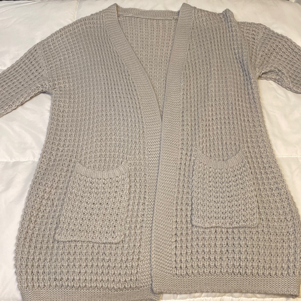Grey shein cardigan 🤍